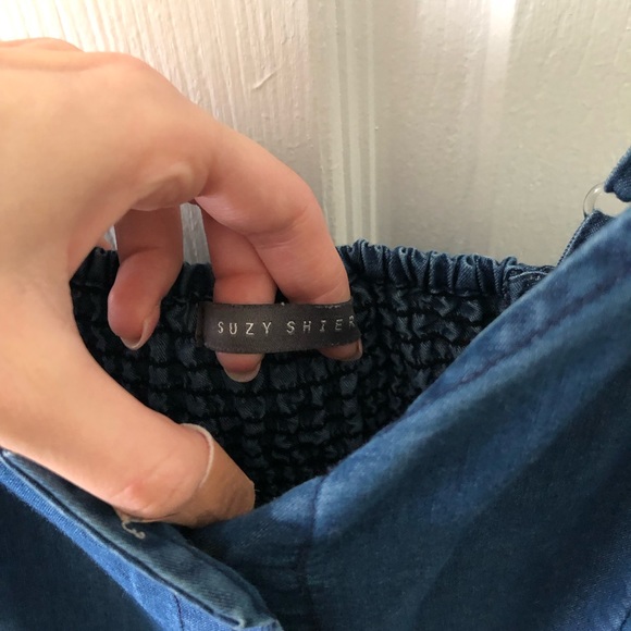 Faux Denim Dress - Picture 3 of 6